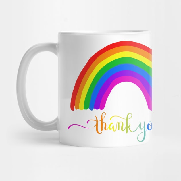 Rainbow Thankyou by inkstyl